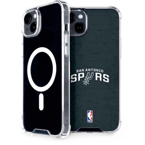 NBA San Antonio Spurs Distressed iPhone 15 MagSafe Case
